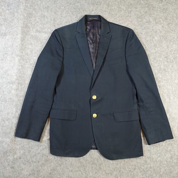 Ralph Lauren Blazer Womens XS/S? Single Breasted Navy Gold Button Academia Prep - Picture 1 of 16